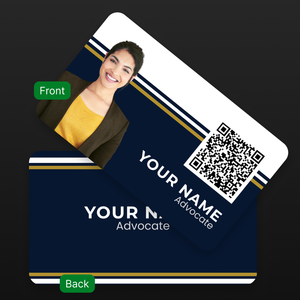 Modern Networking Cards – Tailored for Lawyers & Advocates with NFC & QR Tech