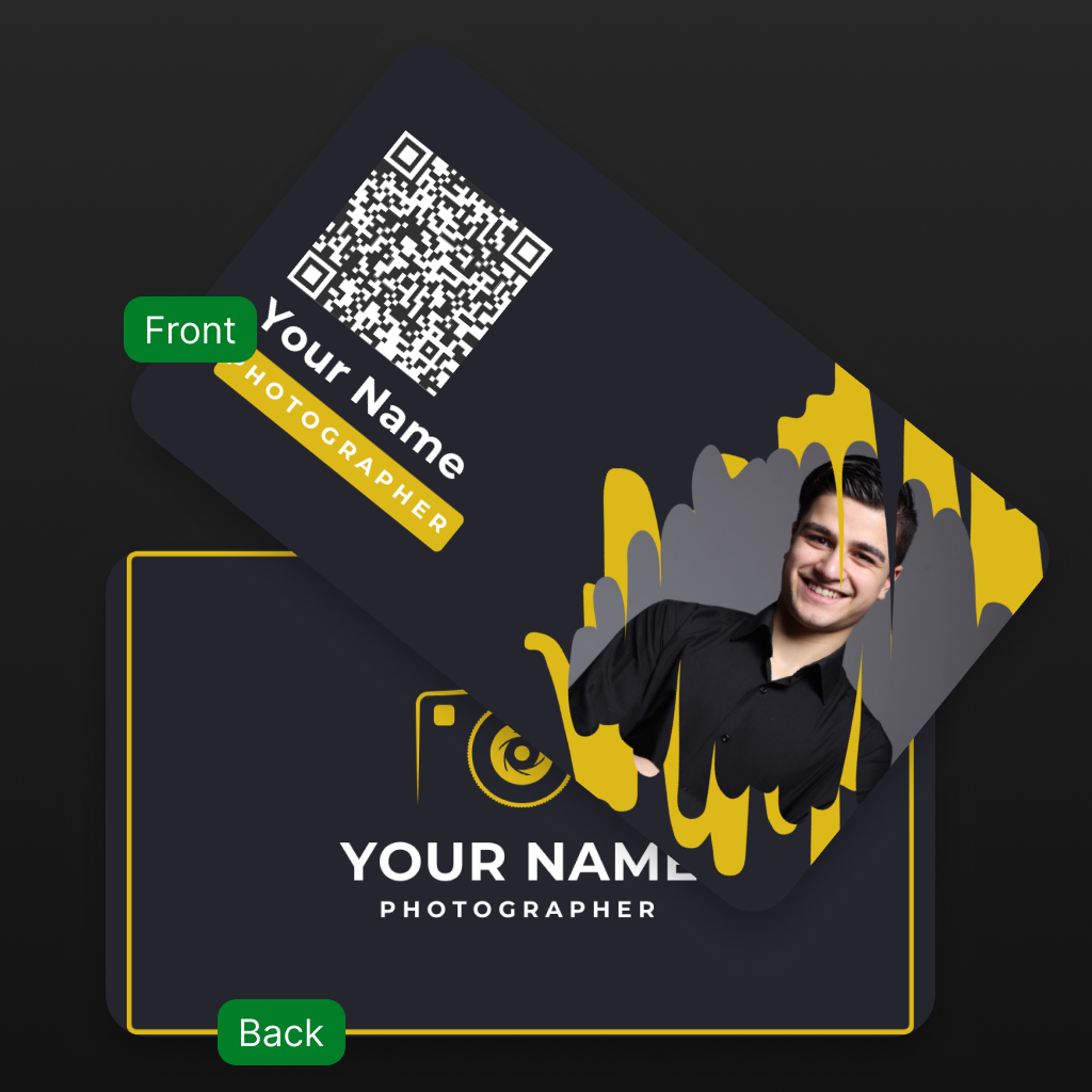 Visual Artist Networking Cards – Durable, Stylish & Built for Photographers