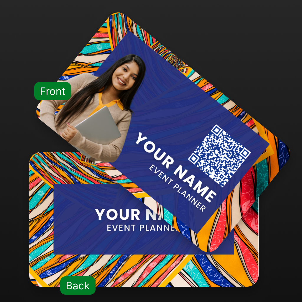 Modern Event Planner Cards – Stylish, Durable & Tech-Powered for Smart Networking