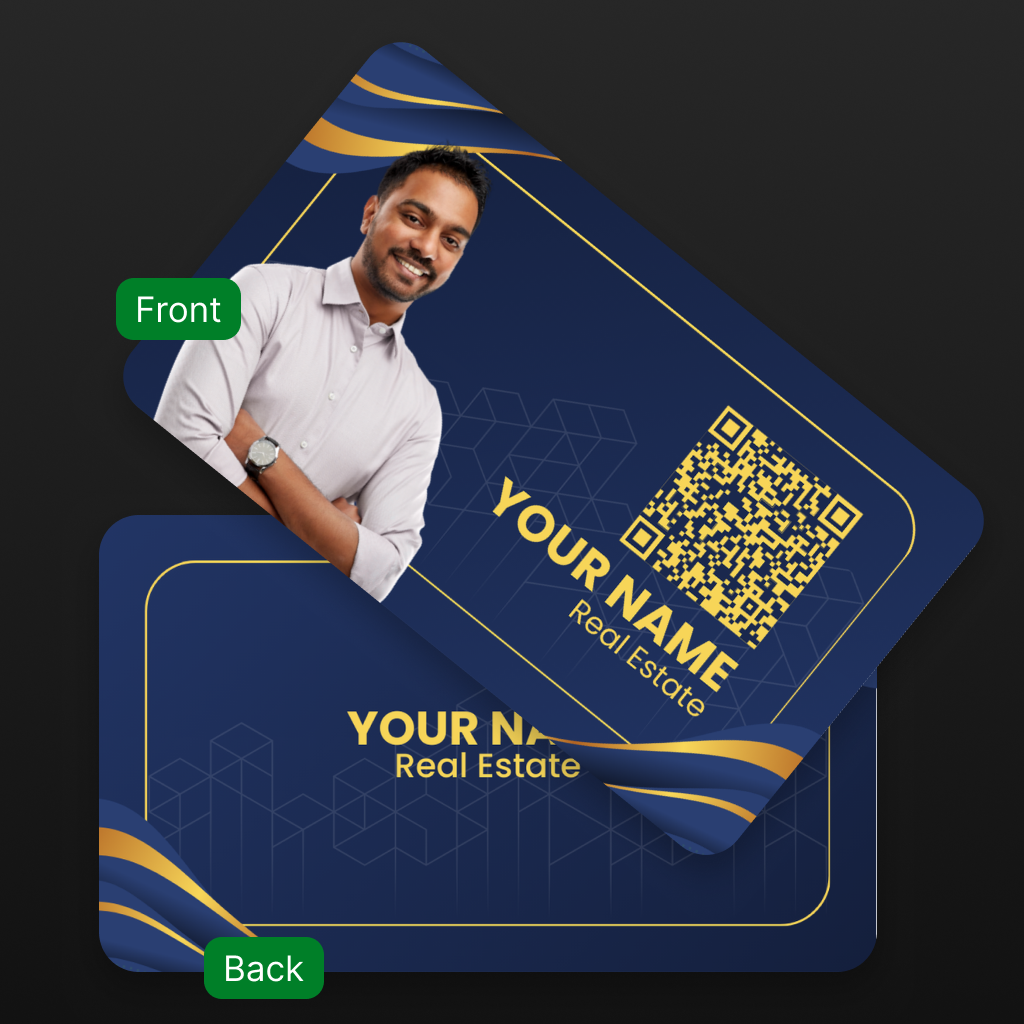 Luxury Real Estate Cards – Elegant, Timeless & Tech-Savvy for Elite Networking