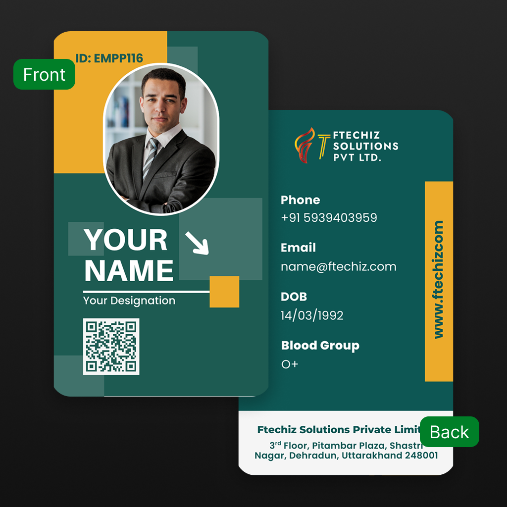 Next-Gen Employee Cards – Tech-Savvy, Durable & Perfect for Smart Networking