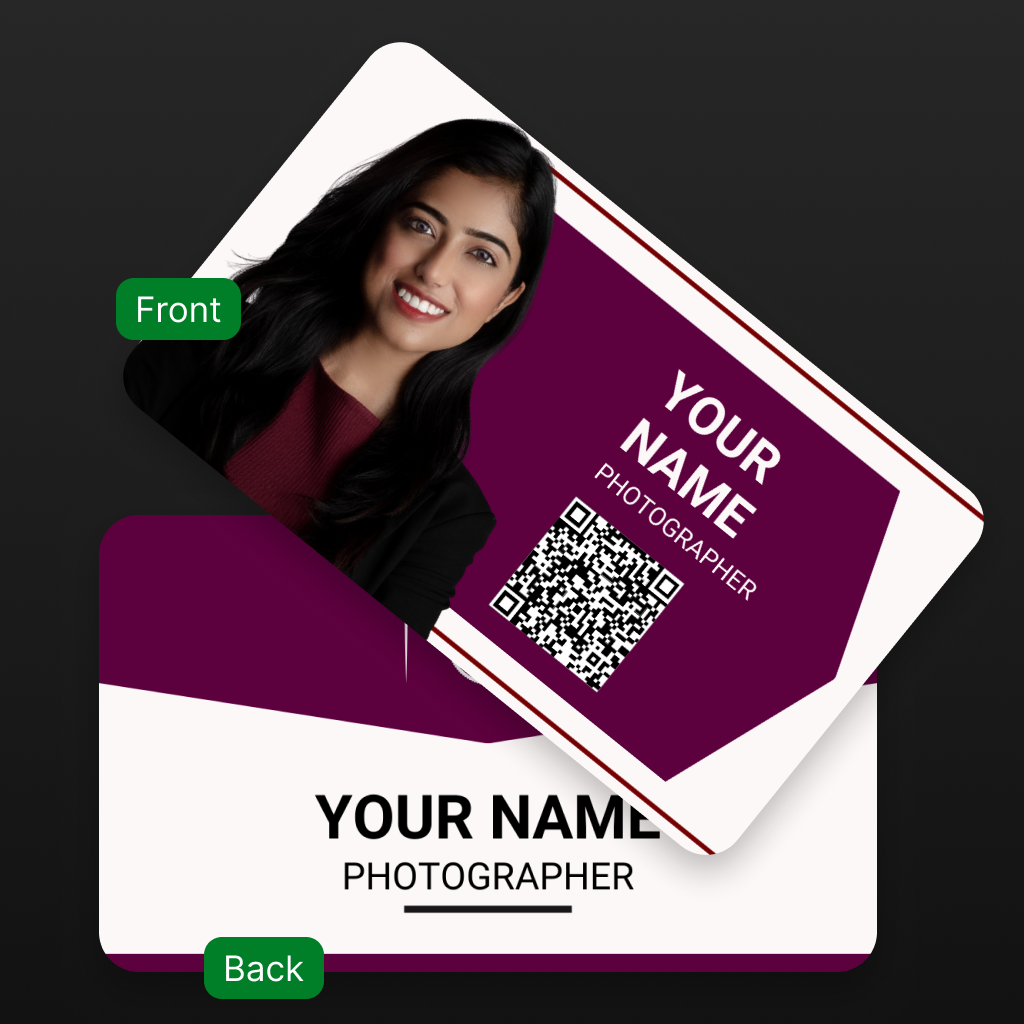 Photography Identity Cards – Smart, NFC-Enabled & Designed for Creatives