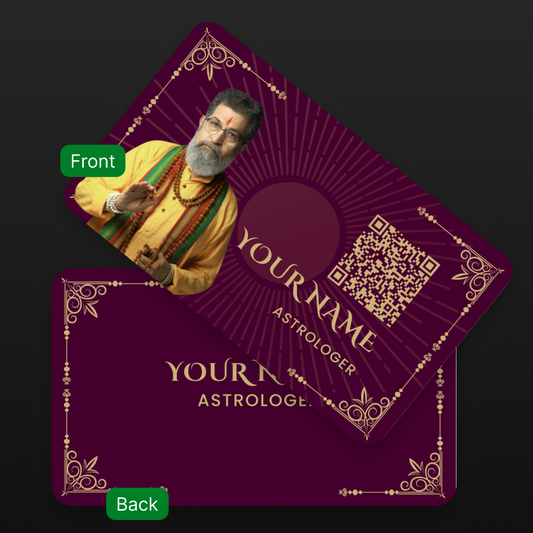 Astrologer Connection Cards – Modern, Stylish & Spiritually Inspired for Smart Networking